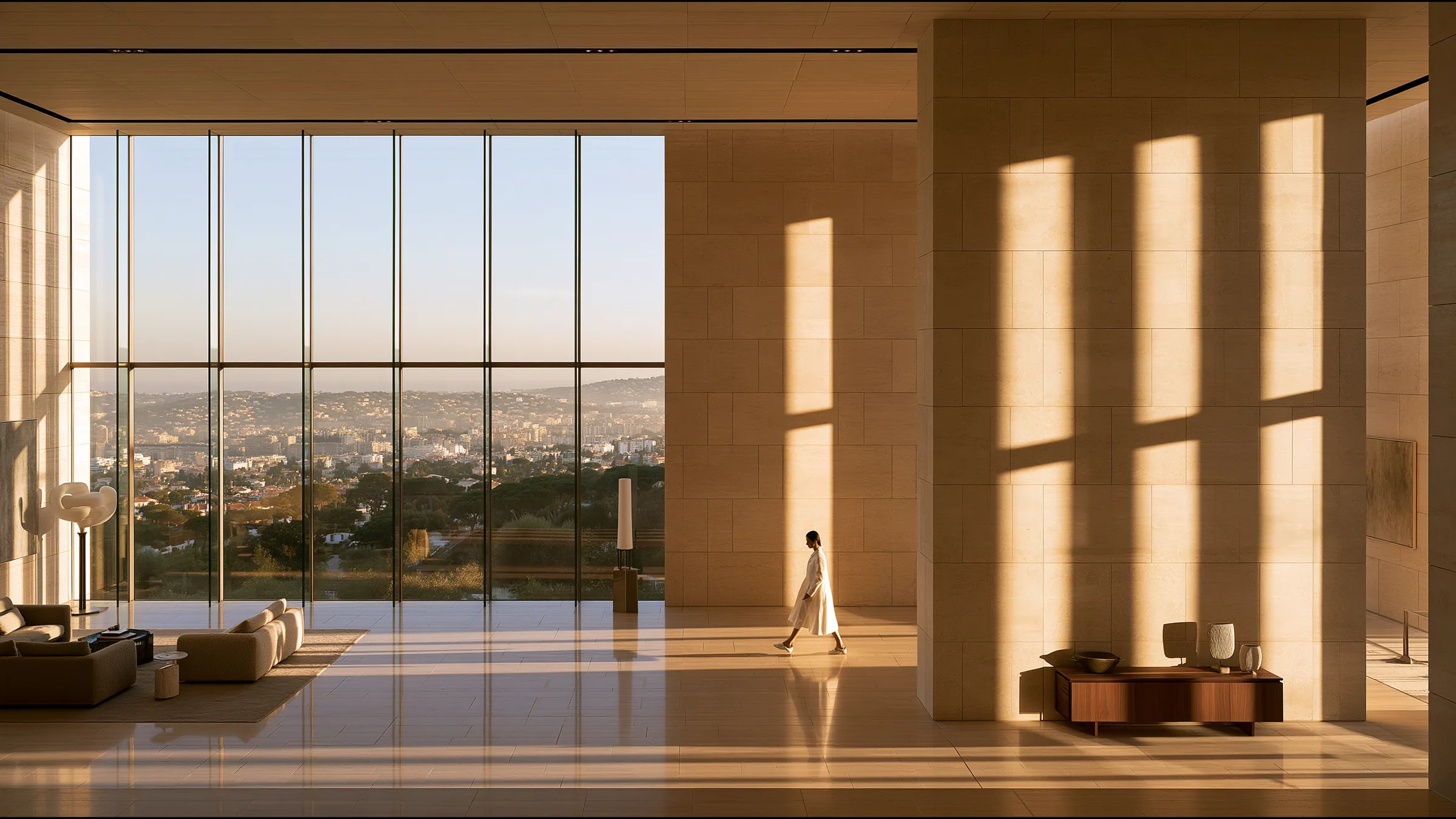 A clinician at ease in a vast, light-filled private clinic in Cannes and Antibes, the city beyond the glass