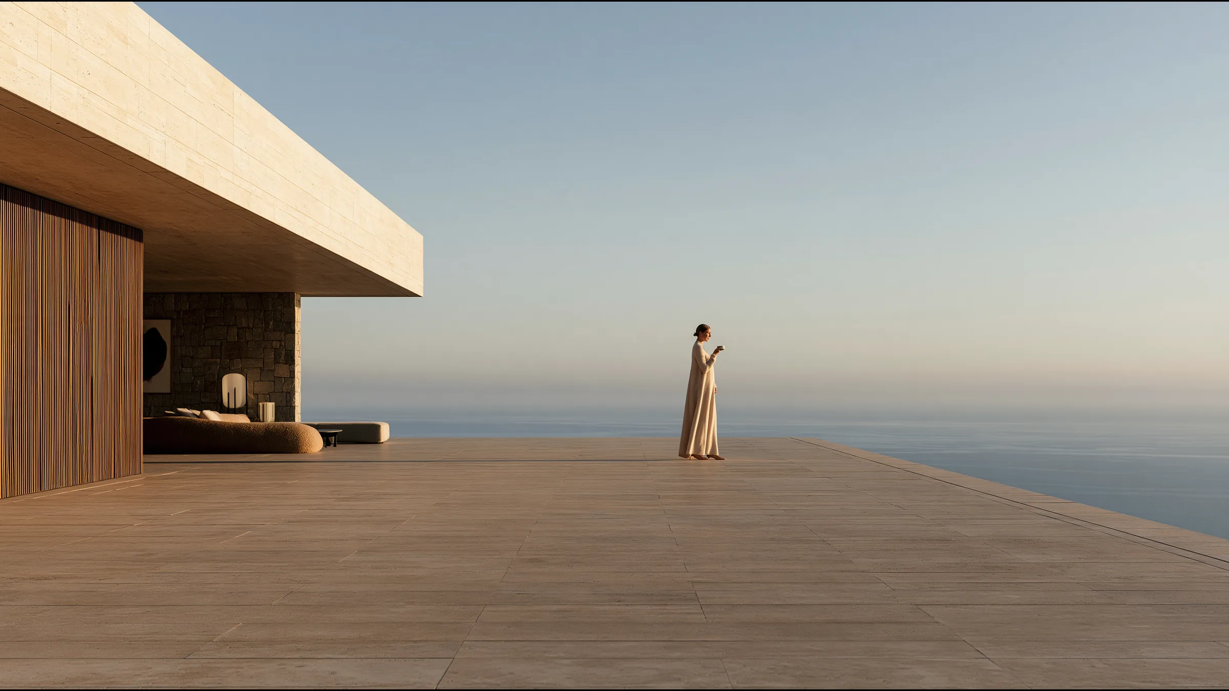 A clinician at ease in a vast, light-filled private clinic in Casablanca, the city beyond the glass