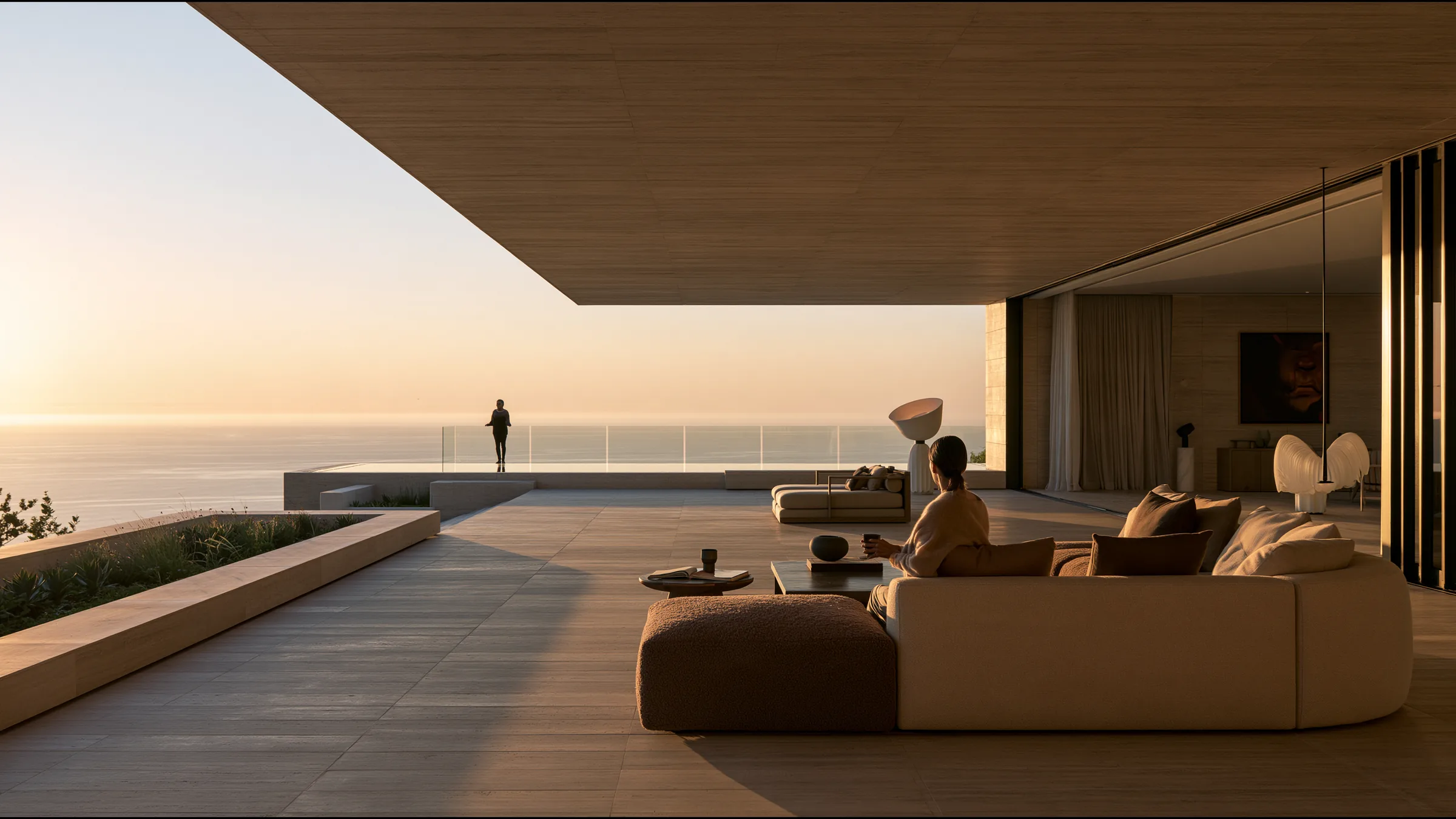 A clinician at ease in a vast, light-filled private clinic in Umhlanga and Ballito, the city beyond the glass