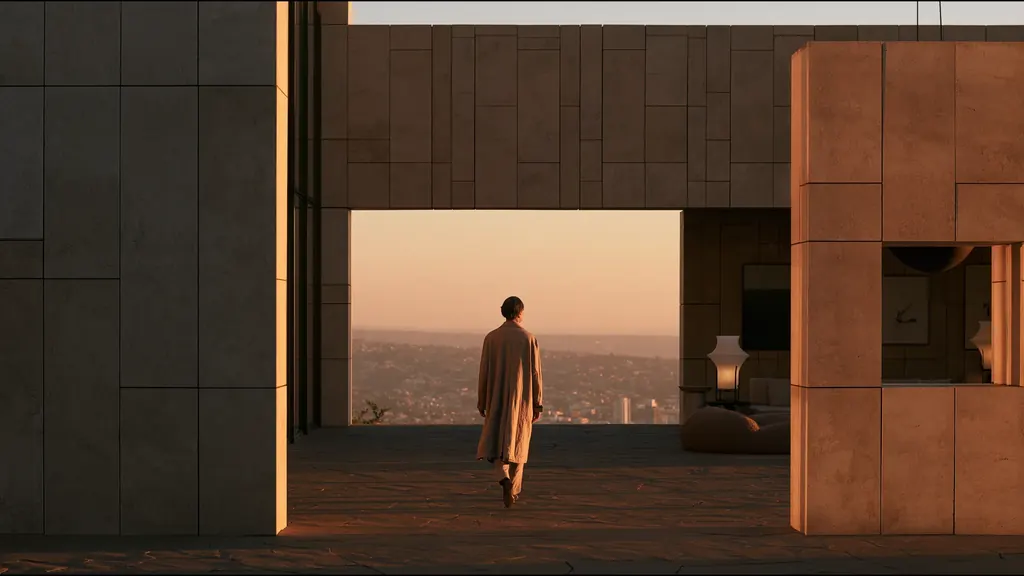 A clinician at ease in a vast, light-filled private clinic in Johannesburg, the city beyond the glass