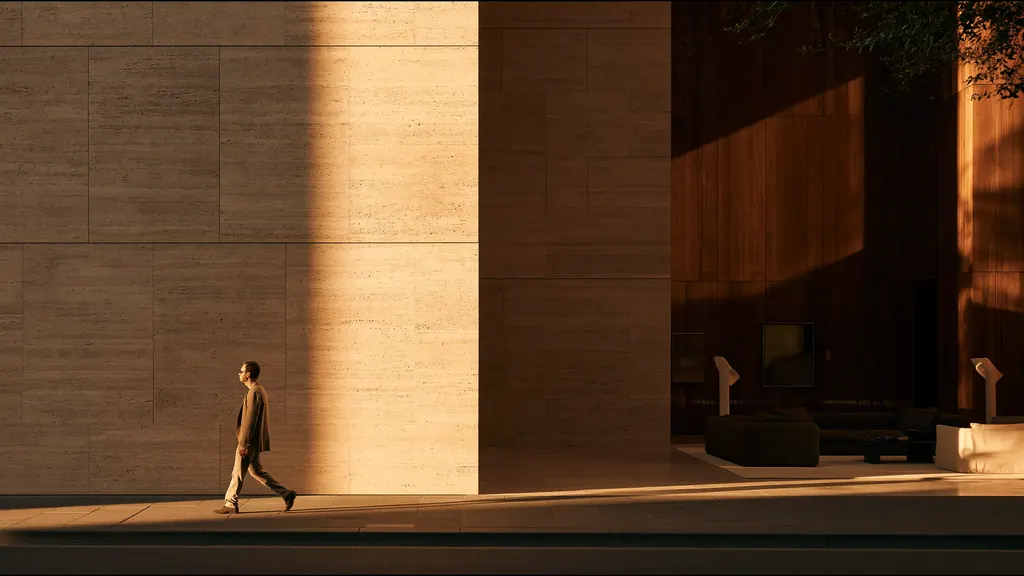 A clinician at ease in a vast, light-filled private clinic in Melbourne, the city beyond the glass